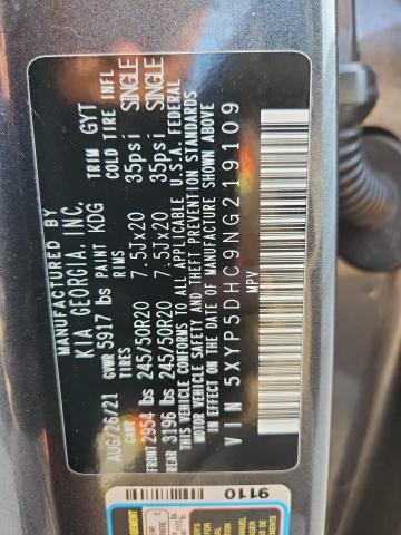 Aukcja sprzedaży 2022 Kia Telluride, vin: 5XYP5DHC9NG219109, numer aukcji: 92124865
