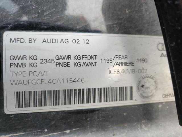 Продаж на аукціоні авто 2012 Audi S4, vin: WAUFGCFL4CA115446, номер лоту: 92861265