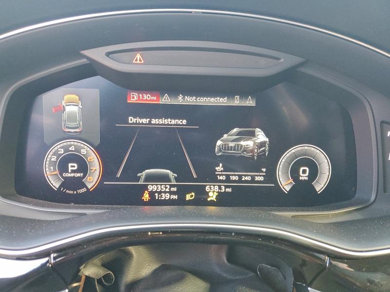 2019 Audi Q8 მანქანა იყიდება აუქციონზე, vin: WA1CVAF17KD018926, აუქციონის ნომერი: 92864975