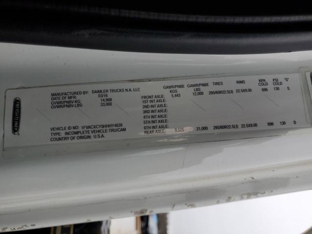 Продаж на аукціоні авто 2017 Freightliner M2, vin: 1FVACXCY9HHHY4639, номер лоту: 93716045