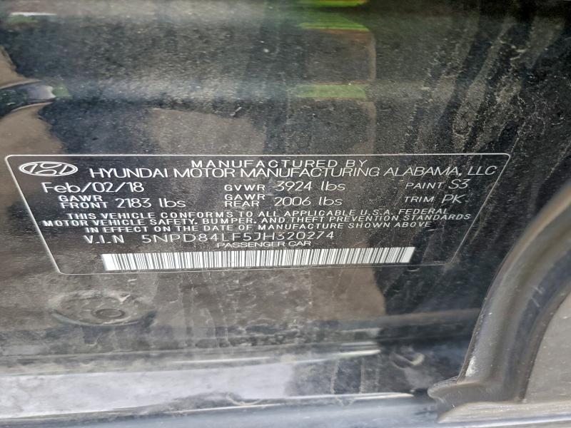 Aukcja sprzedaży 2018 Hyundai Elantra, vin: 5NPD84LF5JH320274, numer aukcji: 93883855