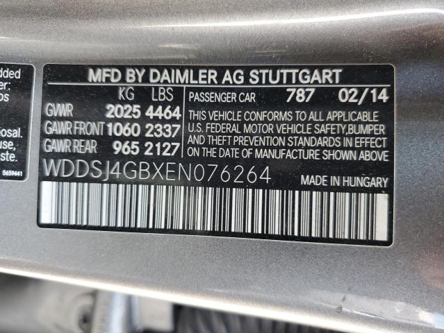 Aukcja sprzedaży 2014 Mercedes-benz Cla, vin: WDDSJ4GBXEN076264, numer aukcji: 93652495