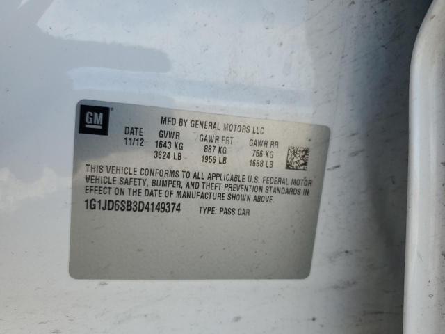 Aukcja sprzedaży 2013 Chevrolet Sonic, vin: 1G1JD6SB3D4149374, numer aukcji: 90902955