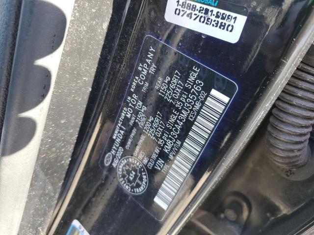 87381255 :رقم المزاد ، KM8J3CA43MU335763 vin ، 2021 Hyundai Tucson مزاد بيع