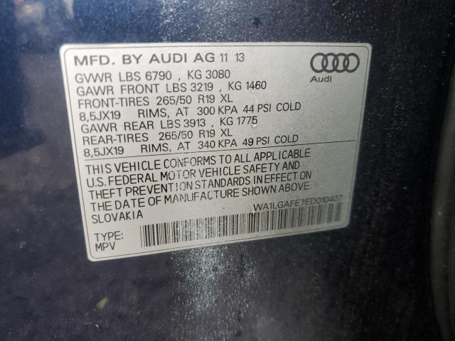 Продаж на аукціоні авто 2014 Audi Q7 Premium, vin: WA1LGAFE7ED010407, номер лоту: 89866425