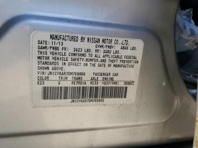 Aukcja sprzedaży 2013 Infiniti G37, vin: JN1CV6AR7DM769966, numer aukcji: 90742515