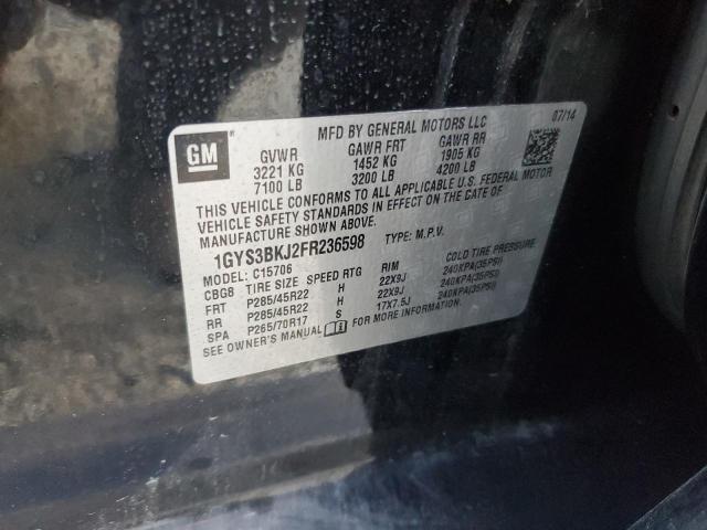 Aukcja sprzedaży 2015 Cadillac Escalade L, vin: 1GYS3BKJ2FR236598, numer aukcji: 92670615