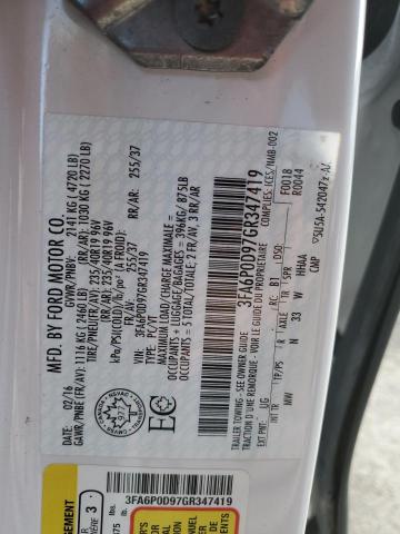 Продажа на аукционе авто 2016 Ford Fusion, vin: 3FA6P0D97GR347419, номер лота: 93014365
