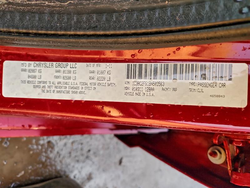 Продаж на аукціоні авто 2011 Chrysler 200, vin: 1C3BC2FG1BN503563, номер лоту: 94288865