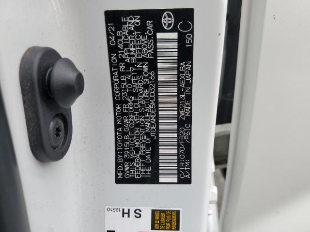 Aukcja sprzedaży 2021 Toyota Corolla Le, vin: JTDEAMDE5MJ032166, numer aukcji: 93130635