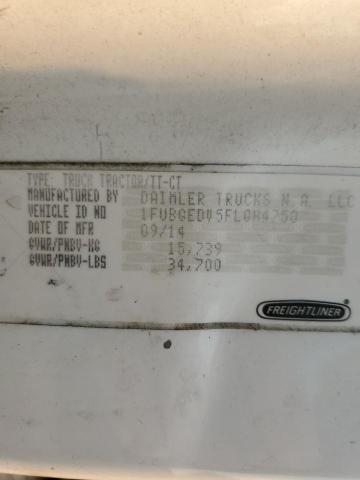 2015 Freightliner Cascadia მანქანა იყიდება აუქციონზე, vin: 1FUBGEDV5FLGH4750, აუქციონის ნომერი: 93057395