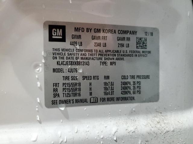 Продаж на аукціоні авто 2019 Buick Encore Pre, vin: KL4CJESBXKB813143, номер лоту: 92820405
