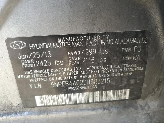 Aukcja sprzedaży 2013 Hyundai Sonata, vin: 5NPEB4AC2DH683215, numer aukcji: 91255735