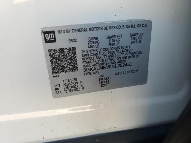 Aukcja sprzedaży 2022 Gmc Terrain Sl, vin: 3GKALMEV0NL252451, numer aukcji: 74512355