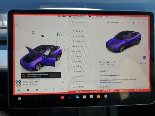 Продажа на аукционе авто 2023 Tesla Model Y, vin: 7SAYGDEEXPF846936, номер лота: 84642675