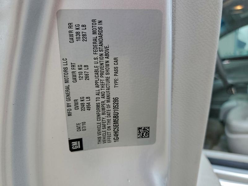 Продаж на аукціоні авто 2011 Buick Lucerne Cx, vin: 1G4HC5EM5BU105286, номер лоту: 93415355