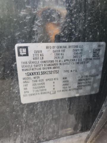 2017 Gmc Acadia Den მანქანა იყიდება აუქციონზე, vin: 1GKKNXLS6HZ321732, აუქციონის ნომერი: 92321945
