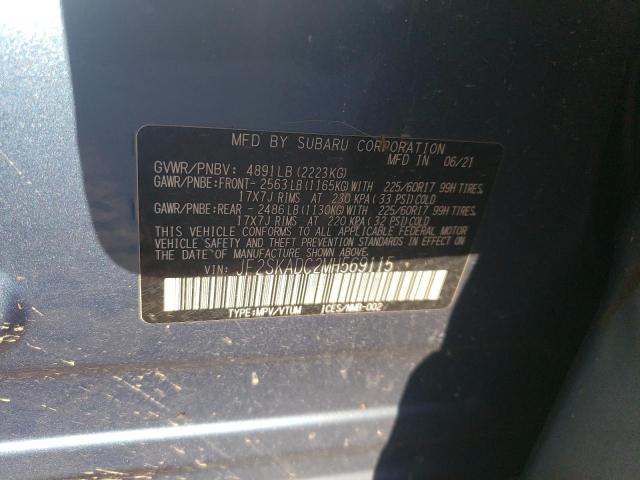 Aukcja sprzedaży 2021 Subaru Forester, vin: JF2SKADC2MH569115, numer aukcji: 92417065