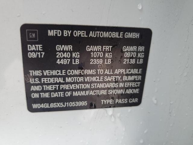 Aukcja sprzedaży 2018 Buick Regal, vin: W04GL6SX5J1053995, numer aukcji: 93683505