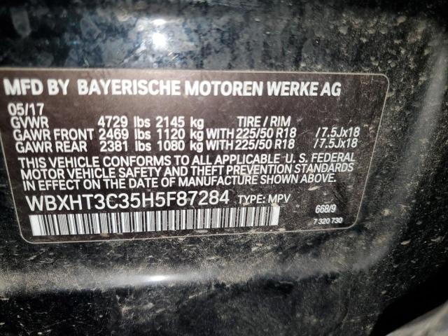 92722585 :رقم المزاد ، WBXHT3C35H5F87284 vin ، 2017 Bmw X1 Xdrive2 مزاد بيع