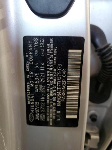 Продажа на аукционе авто 2015 Hyundai Genesis, vin: KMHGN4JE7FU075079, номер лота: 92443045