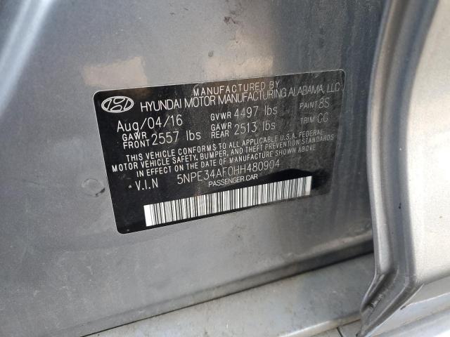 92953555 :رقم المزاد ، 5NPE34AF0HH480904 vin ، 2017 Hyundai Sonata Spo مزاد بيع