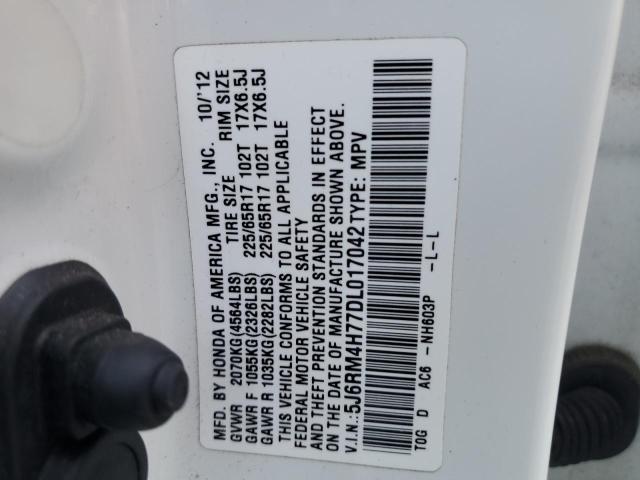 Продажа на аукционе авто 2013 Honda Cr-v, vin: 5J6RM4H77DL017042, номер лота: 91869945
