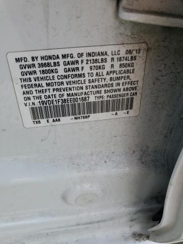 Aukcja sprzedaży 2014 Acura Ilx, vin: 19VDE1F38EE001687, numer aukcji: 91314035