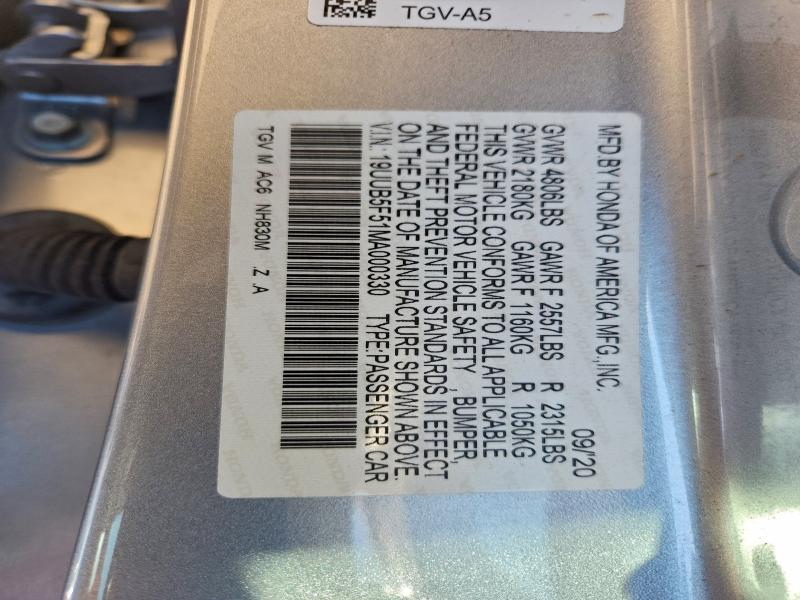 Продажа на аукционе авто 2021 Acura Tlx Tech A, vin: 19UUB5F51MA000330, номер лота: 94782345