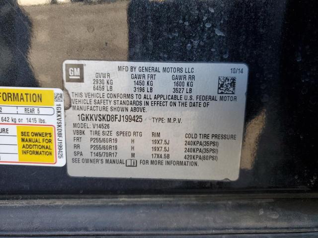 Продажа на аукционе авто 2015 Gmc Acadia, vin: 1GKKVSKD8FJ199425, номер лота: 92755065