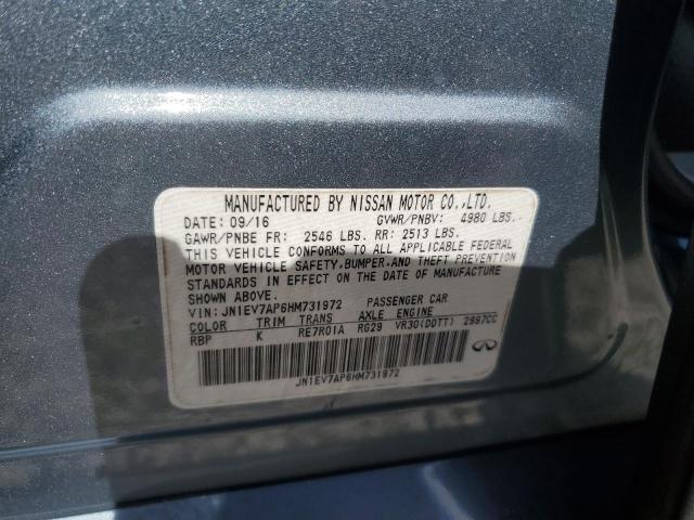 Aukcja sprzedaży 2017 Infiniti Q50, vin: JN1EV7AP6HM731972, numer aukcji: 93375755
