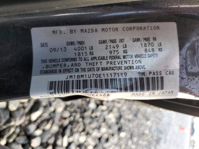 2014 Mazda 3 მანქანა იყიდება აუქციონზე, vin: JM1BM1U70E1117119, აუქციონის ნომერი: 91309775