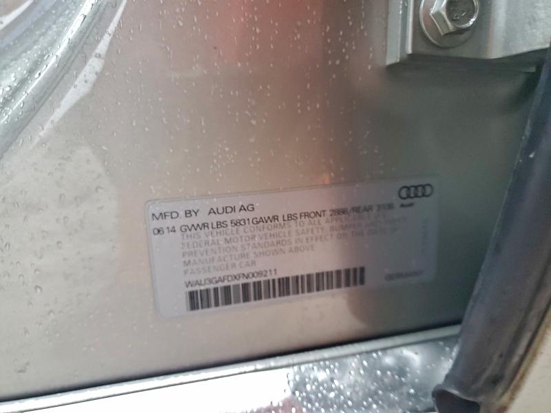 Продажа на аукционе авто 2015 Audi A8, vin: WAU3GAFDXFN009211, номер лота: 93626425