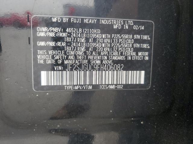 Продажа на аукционе авто 2015 Subaru Forester, vin: JF2SJGUC9FH406082, номер лота: 92637475