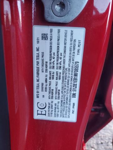 2021 Tesla Model 3 მანქანა იყიდება აუქციონზე, vin: 5YJ3E1EB1MF085579, აუქციონის ნომერი: 92600845