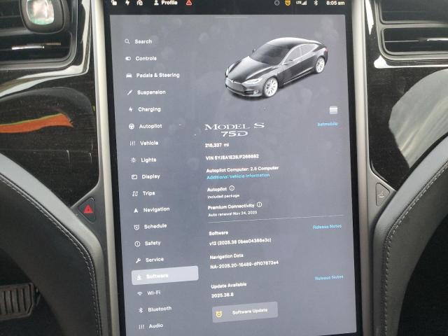 92041785 :رقم المزاد ، 5YJSA1E28JF266682 vin ، 2018 Tesla Model S مزاد بيع