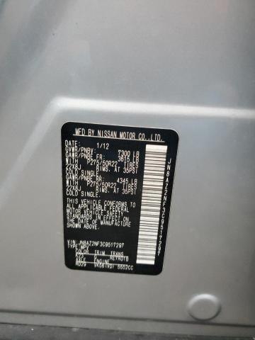 Aukcja sprzedaży 2012 Infiniti Qx56, vin: JN8AZ2NF3C9517297, numer aukcji: 91138885