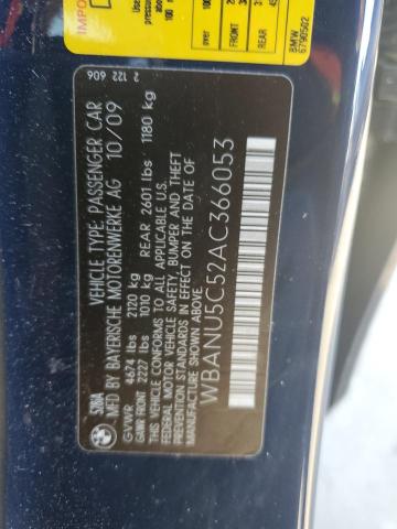 91329105 :رقم المزاد ، WBANU5C52AC366053 vin ، 2010 Bmw 528 مزاد بيع