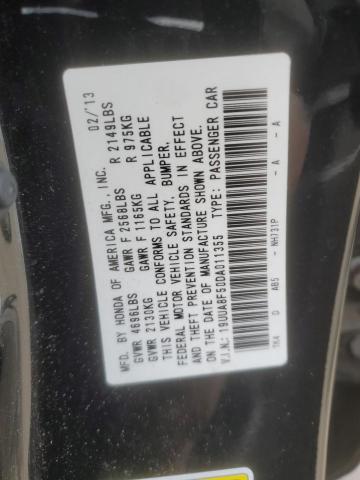 Aukcja sprzedaży 2013 Acura Tl, vin: 19UUA8F50DA011355, numer aukcji: 91455015