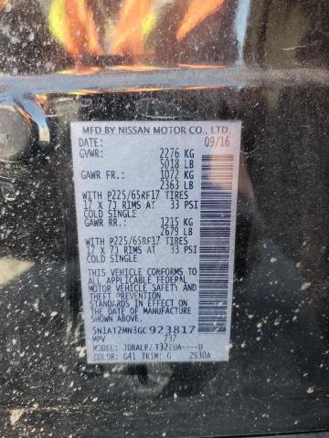 92797625 :رقم المزاد ، 5N1AT2MN3GC923817 vin ، 2016 Nissan Rogue مزاد بيع