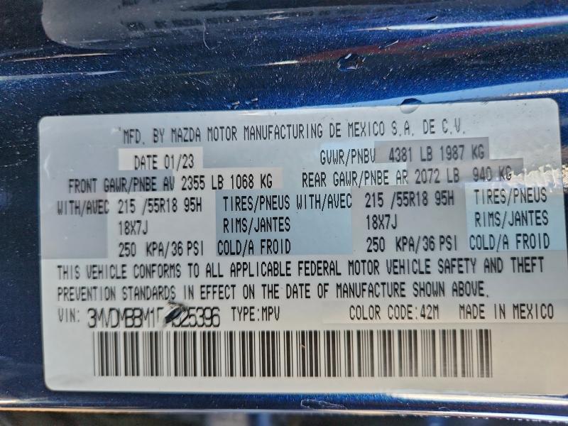 Aukcja sprzedaży 2023 Mazda Cx-30, vin: 3MVDMBBM1PM525396, numer aukcji: 94301535