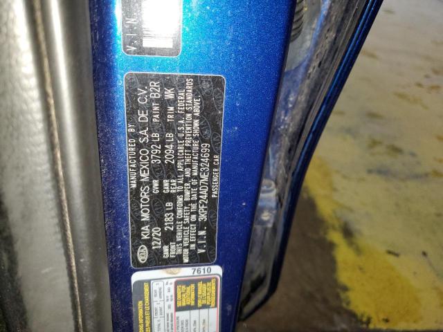 Aukcja sprzedaży 2021 Kia Forte, vin: 3KPF24AD7ME324699, numer aukcji: 91072915