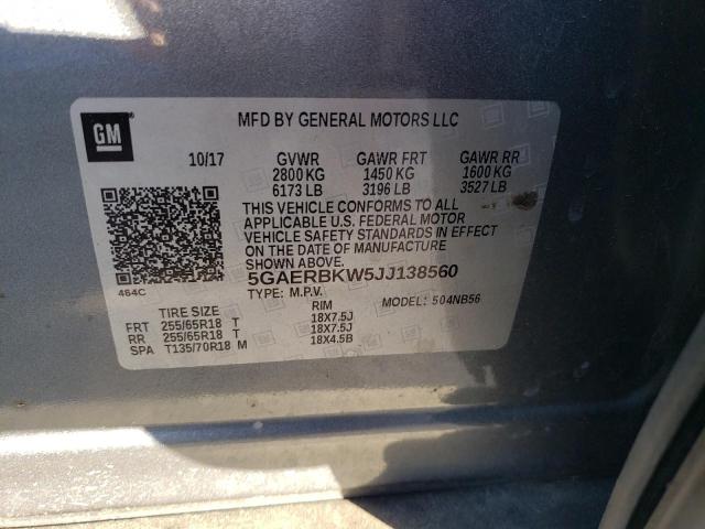 Продаж на аукціоні авто 2018 Buick Enclave Es, vin: 5GAERBKW5JJ138560, номер лоту: 77658775