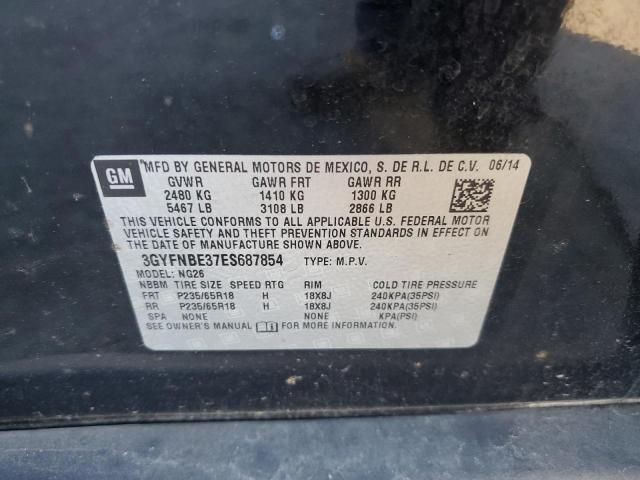 Aukcja sprzedaży 2014 Cadillac Srx, vin: 3GYFNBE37ES687854, numer aukcji: 92735805