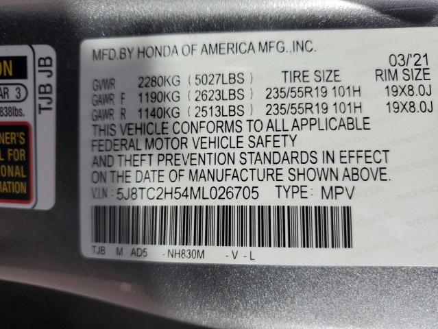 Продажа на аукционе авто 2021 Acura Rdx, vin: 5J8TC2H54ML026705, номер лота: 92586265