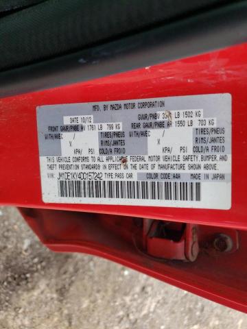 93678485 :رقم المزاد ، JM1DE1KY4D0157242 vin ، 2013 Mazda Mazda2 مزاد بيع