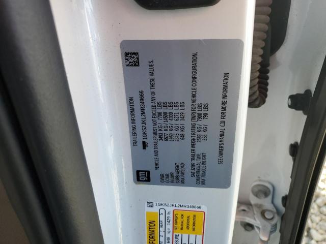 Aukcja sprzedaży 2021 Gmc Yukon Xl, vin: 1GKS2JKL2MR349666, numer aukcji: 91889375