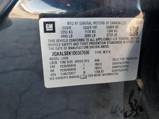 Aukcja sprzedaży 2013 Gmc Terrain, vin: 2GKALSEK1D6367606, numer aukcji: 91580555