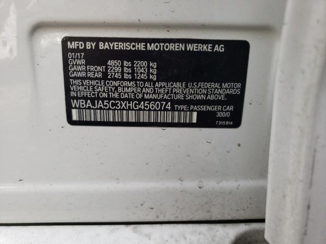 Продажа на аукционе авто 2017 Bmw 530 I, vin: WBAJA5C3XHG456074, номер лота: 93707965