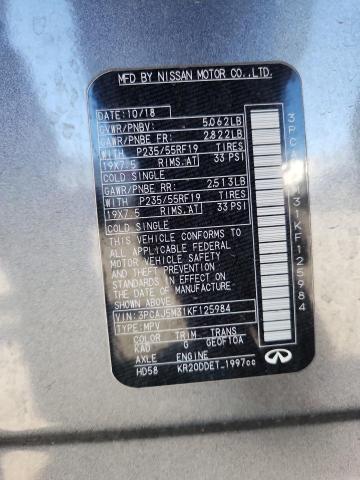 Aukcja sprzedaży 2019 Infiniti Qx50, vin: 3PCAJ5M31KF125984, numer aukcji: 93543205